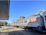 Whippany RR Museum Polar Express Train stopped at the museum station